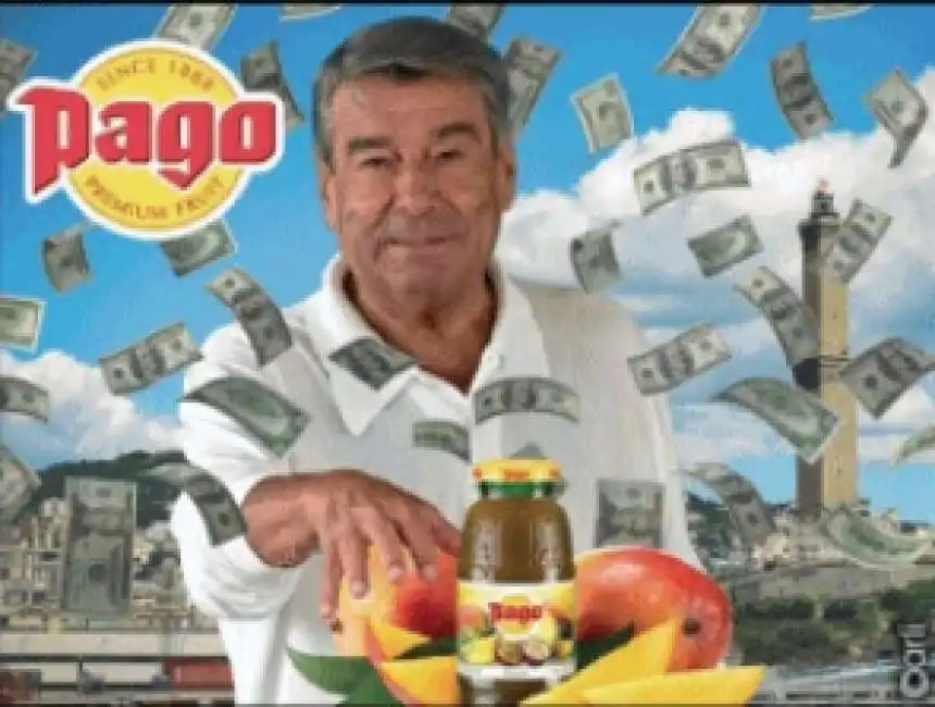 pago - aldo spinelli meme by emiliano carli - il giornalone - la stampa