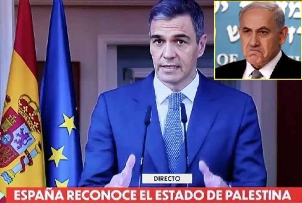 pedro sanchez spagna israele stato palestina riconoscimento