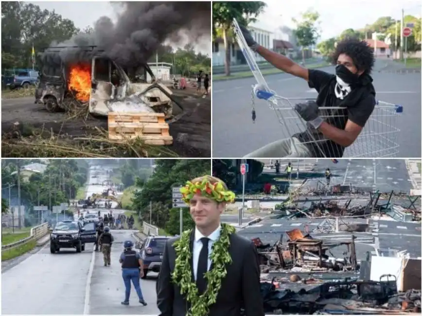 scontri proteste rivolte nuova caledonia emmanuel macron