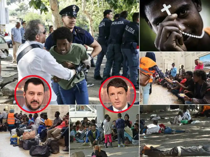 migranti renzi salvini stazioni 