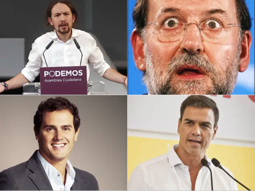 iglesias rajoy sanchez rivera