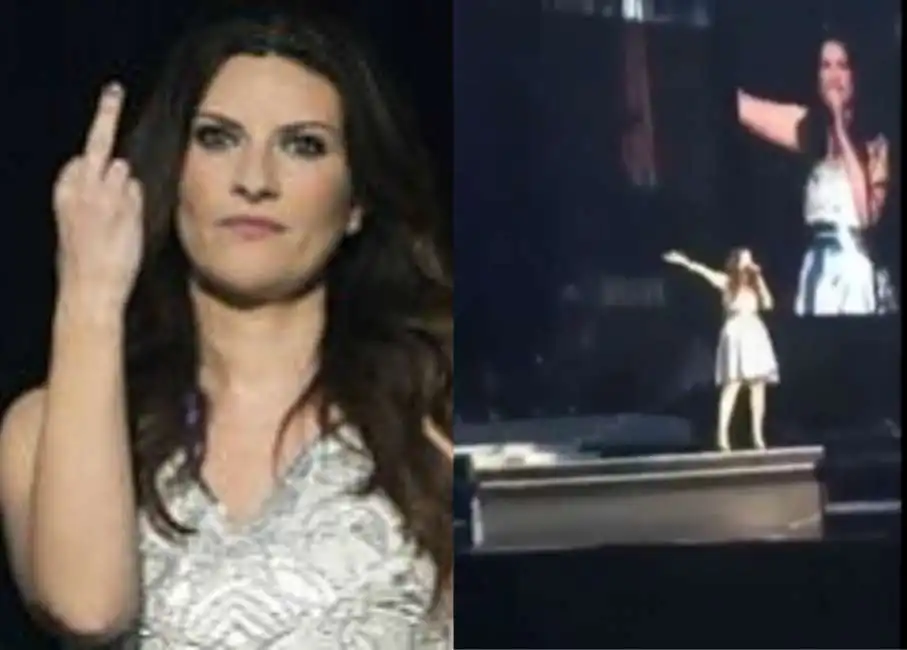 il dito medio di laura pausini