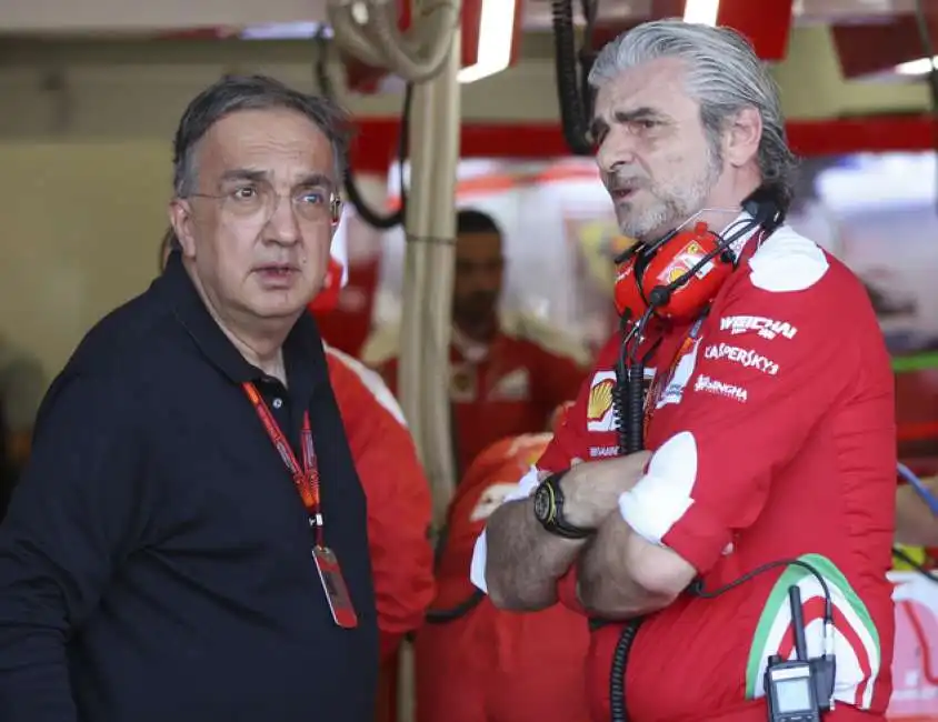 marchionne arrivabene a baku per il mondiale f1 ferrari