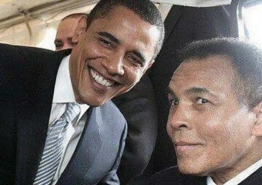 obama e mohammed ali