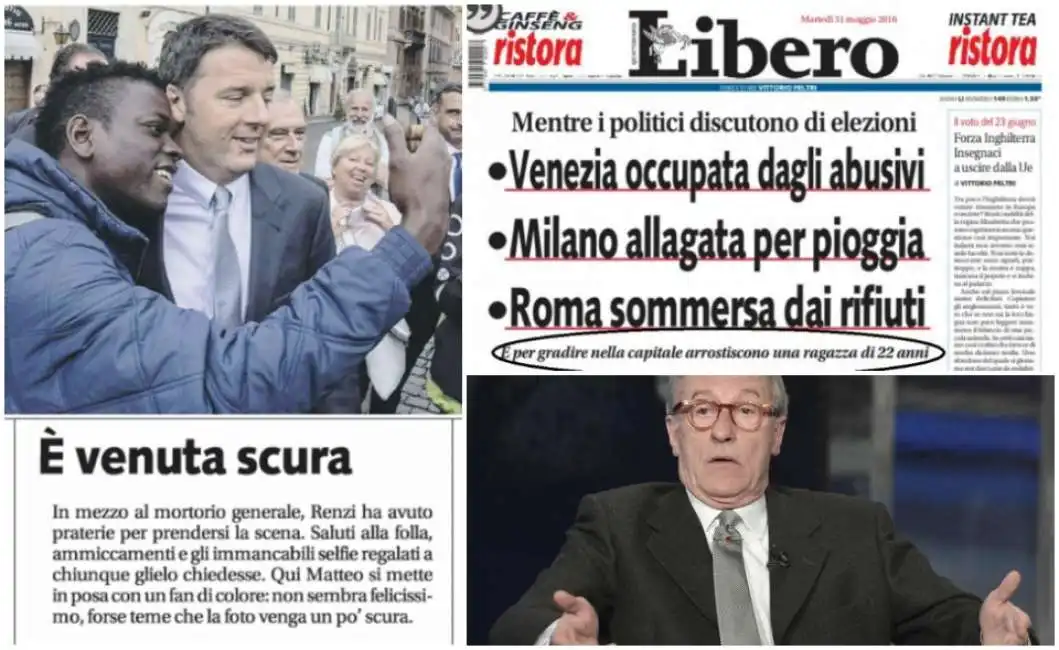 renzi feltri libero scura foto sara