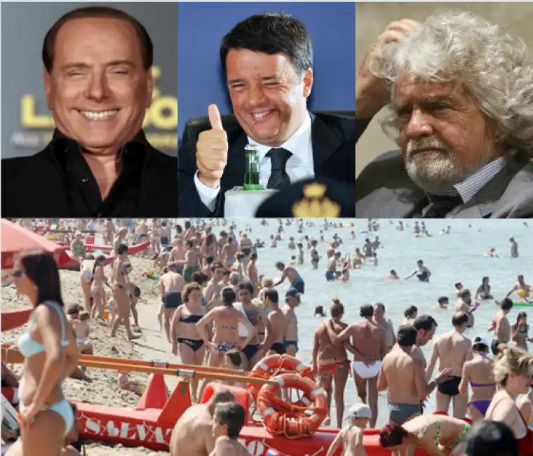 campagna elettorale spiaggia