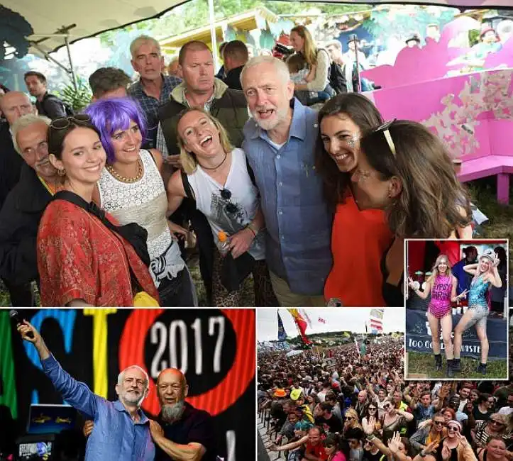 corbyn a glastonsbury