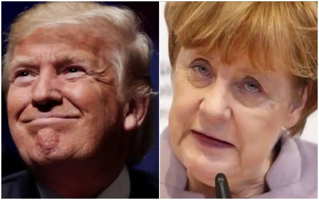 donald trump angela merkel