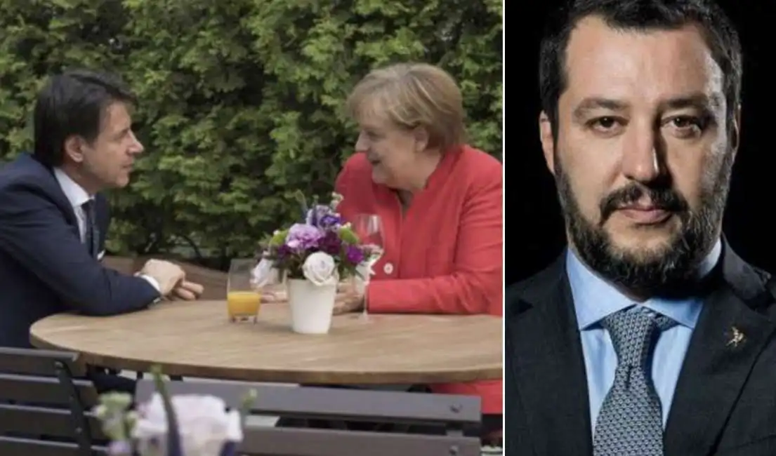 conte merkel salvini