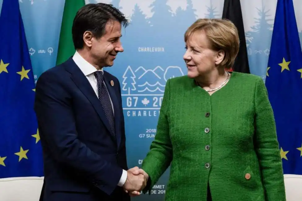 giuseppe conte e angela merkel