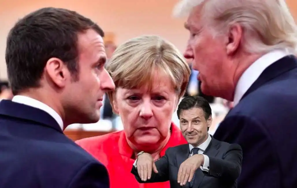 merkel macron trump conte