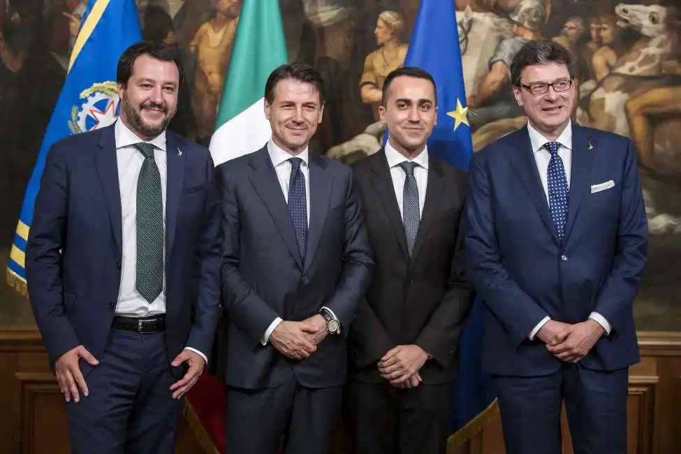 salvini conte di maio giorgetti