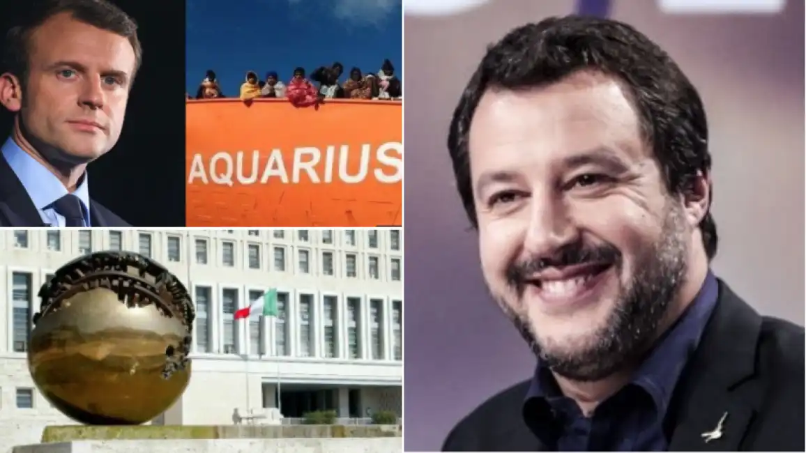 salvini macron aquarius