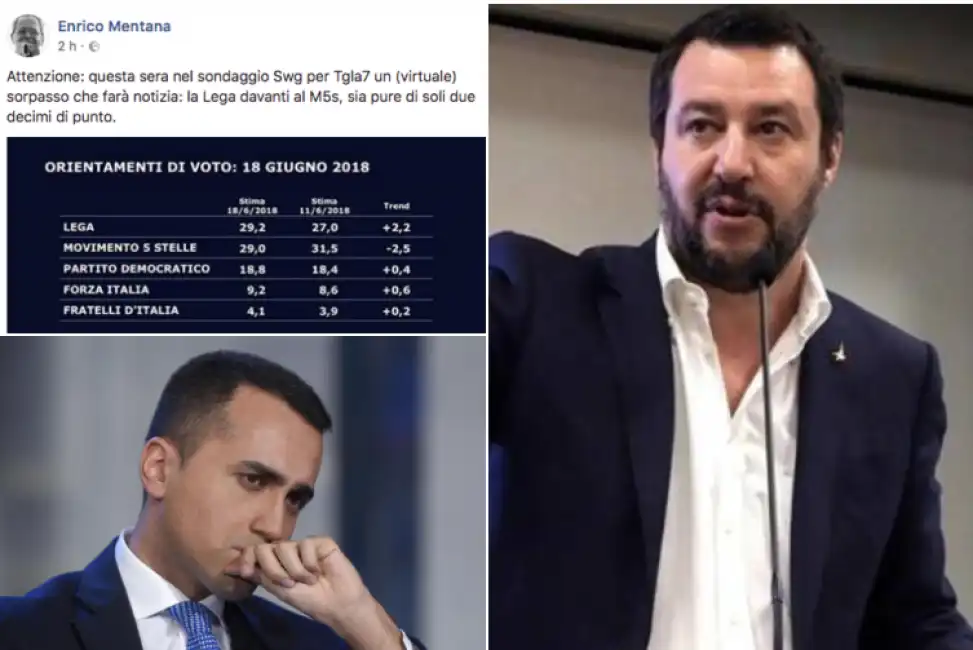 salvini mentana di maio