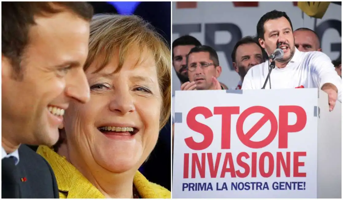 salvini merkel macron 