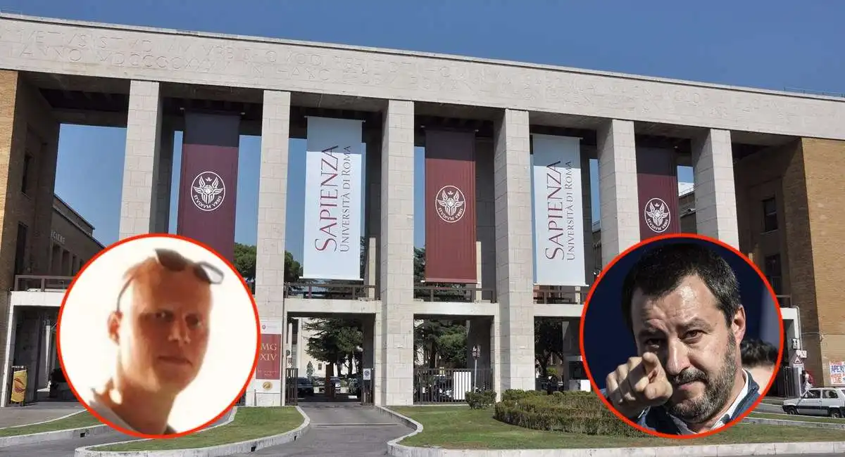 francesco ginese matteo salvini universita' la sapienza