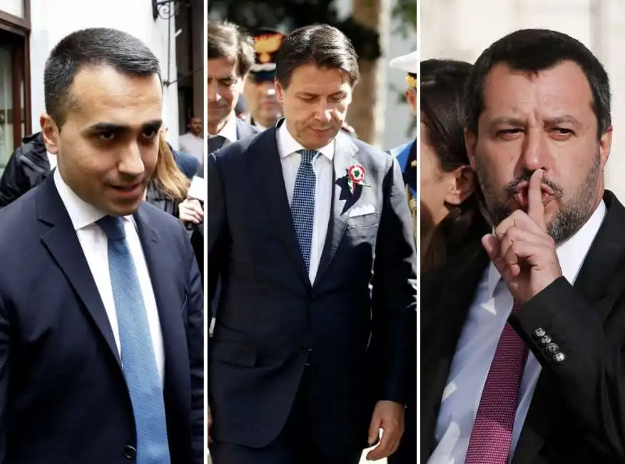 luigi di maio giuseppe conte matteo salvini