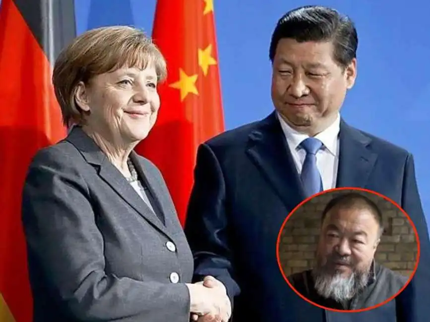 angela merkel xi jinping ai weiwei