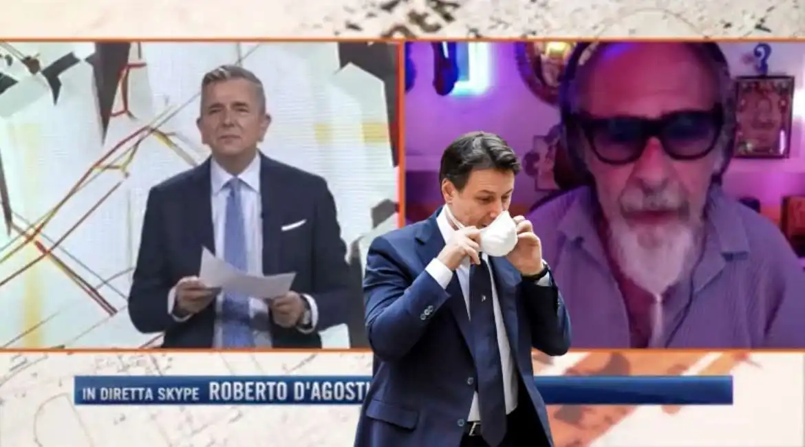 dago roberto d'agostino giuseppe conte giuseppe brindisi tg4