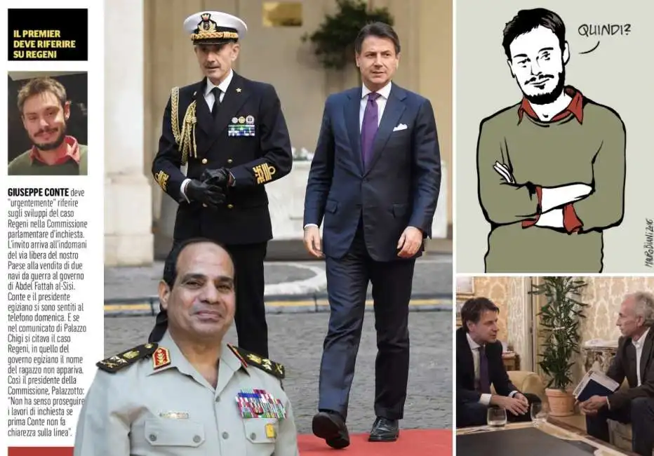 giulio regeni al sisi giuseppe conte carlo massagli