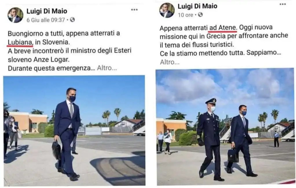 luigi di maio a lubiana e atene 