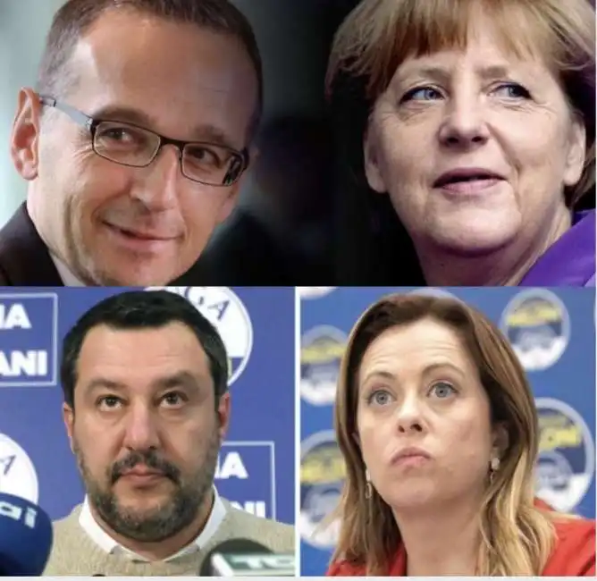 maas merkel salvini meloni