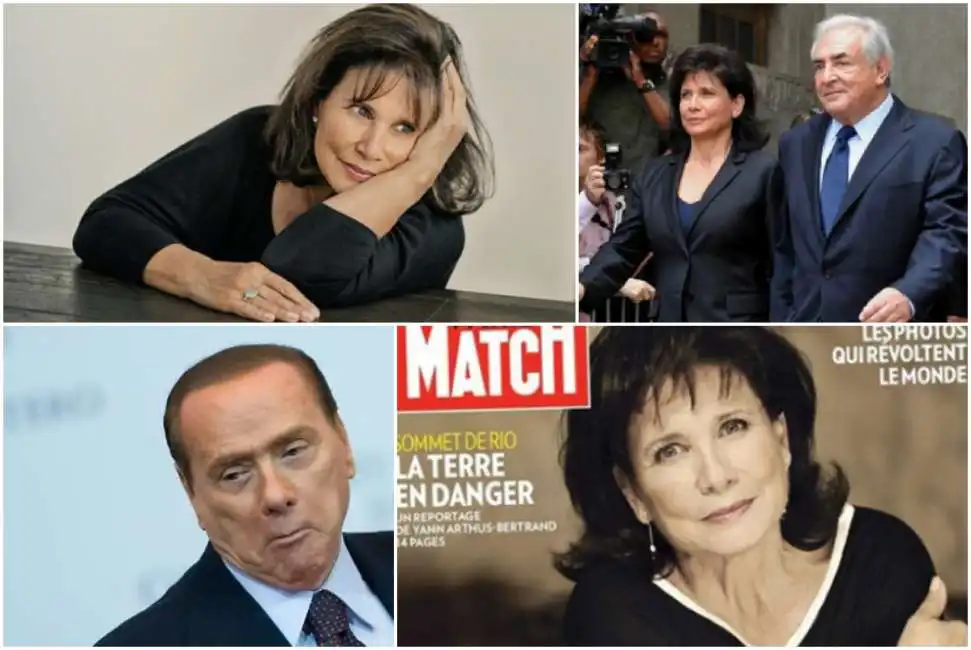 anne sinclair dominique strauss-kahn silvio berlusconi