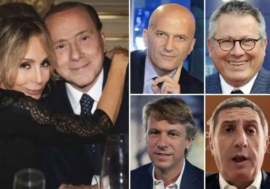 augusto minzolini paolo liguori gianmarco chiocci nicola porro marina silvio berlusconi