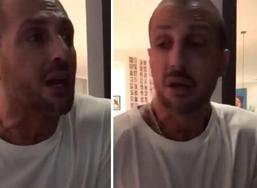 fabrizio corona perde il controllo con i poliziotti