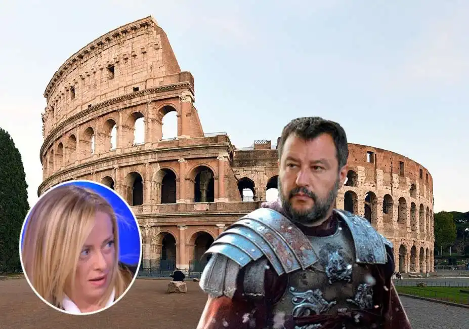 giorgia meloni matteo salvini roma