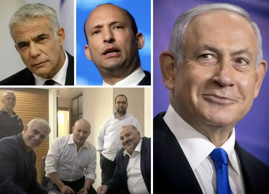 israele naftali bennett yair lapid benjamin netanyahu