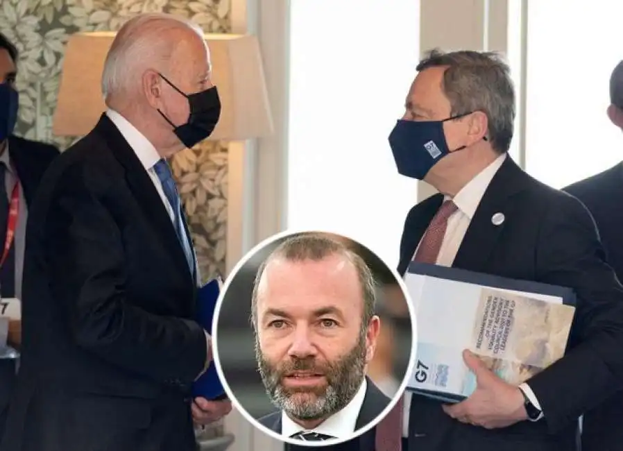 joe biden mario draghi manfred weber