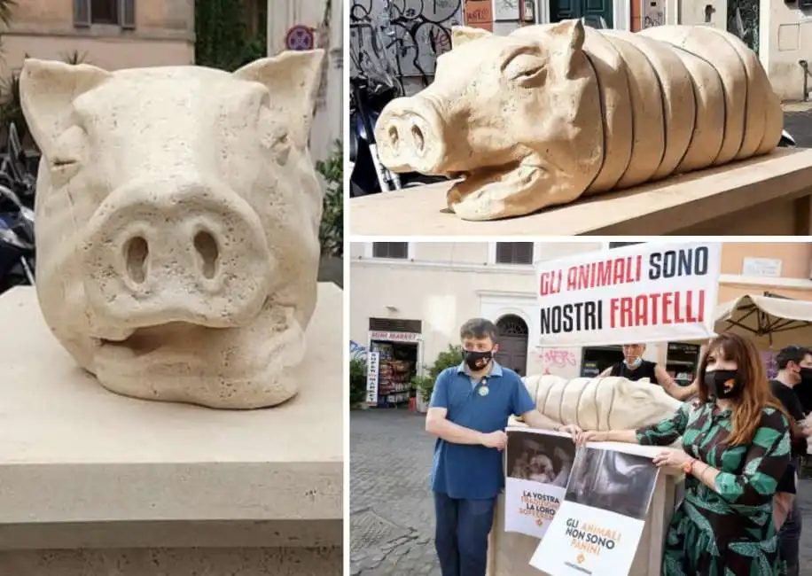 statua porchetta trastevere