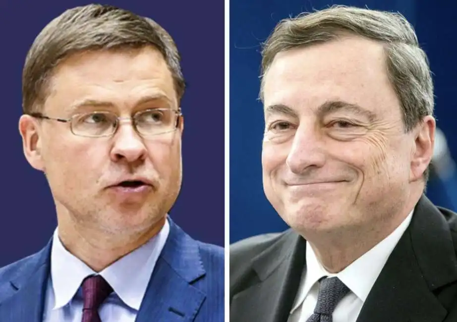 valdis dombrovskis mario draghi