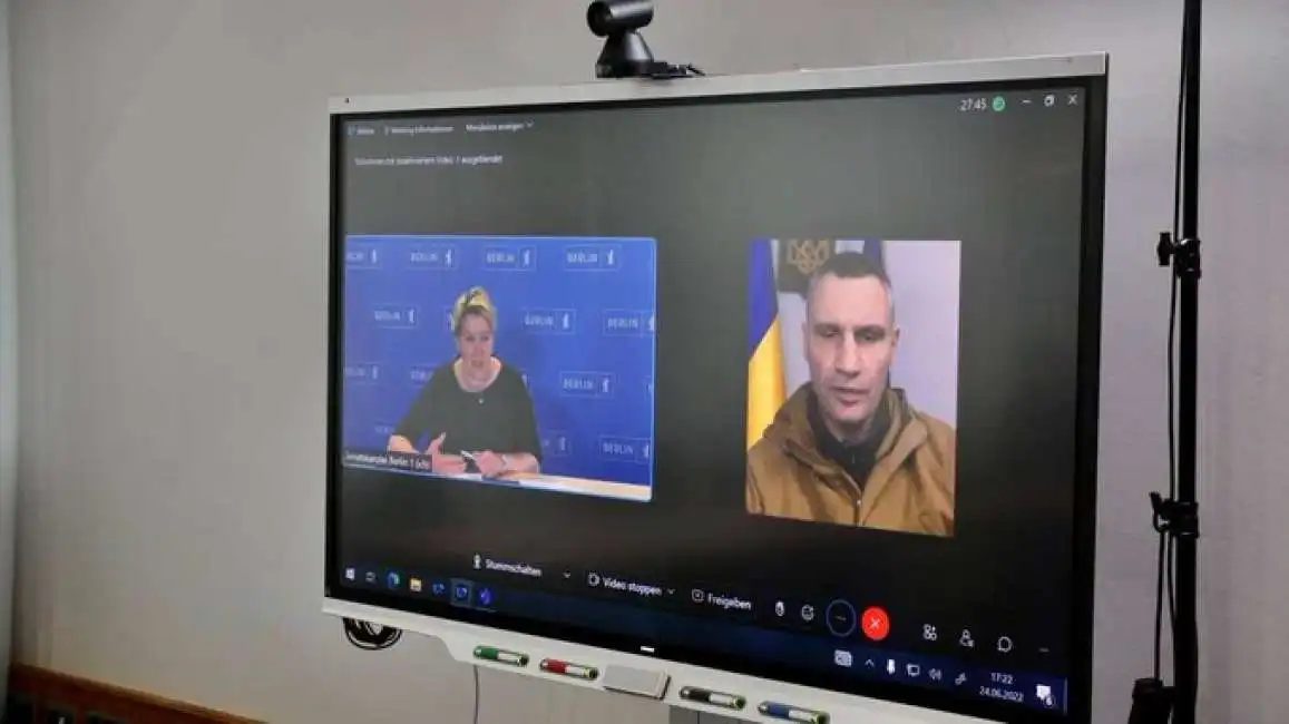 franziska giffey e il deepfake di vitali klitschko 