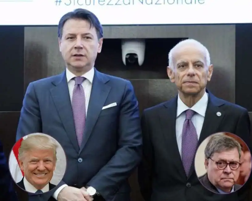 giuseppe conte gennaro vecchione donald trump william barr