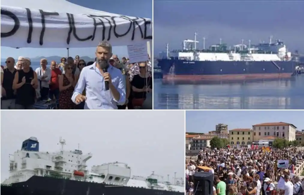 golan tundra piombino protesta proteste rigassificatore nave