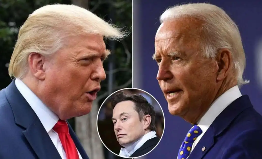 joe biden elon musk donald trump 