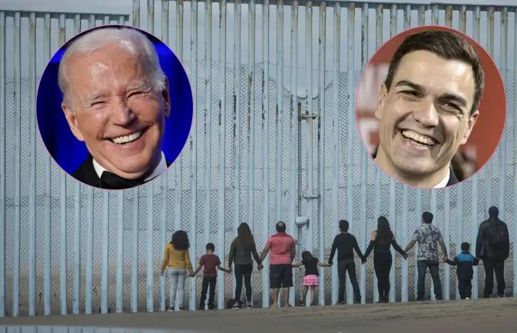 joe biden pedro sanchez migranti usa messico muro