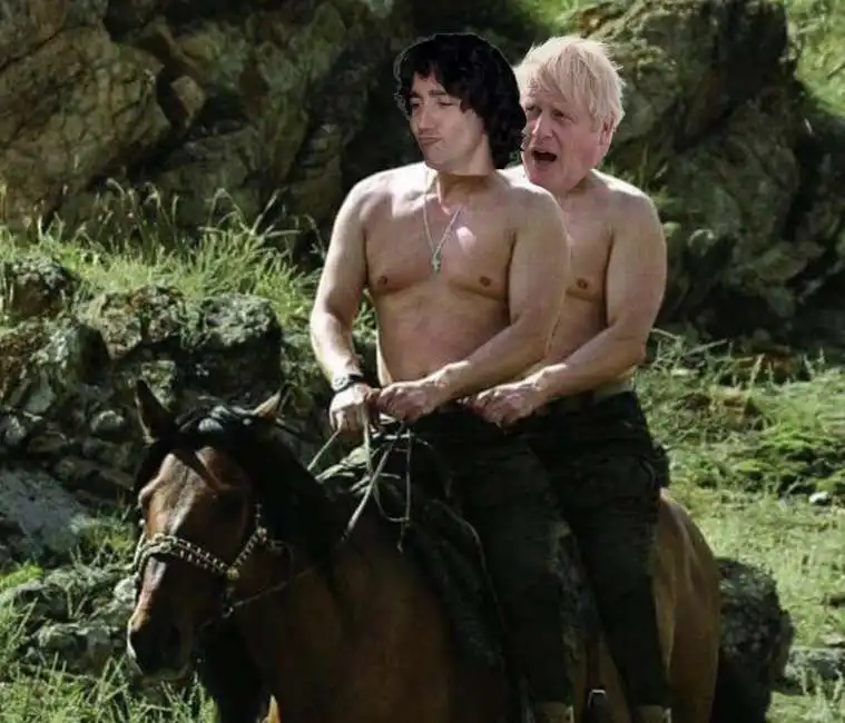 justin trudeau boris johnson 