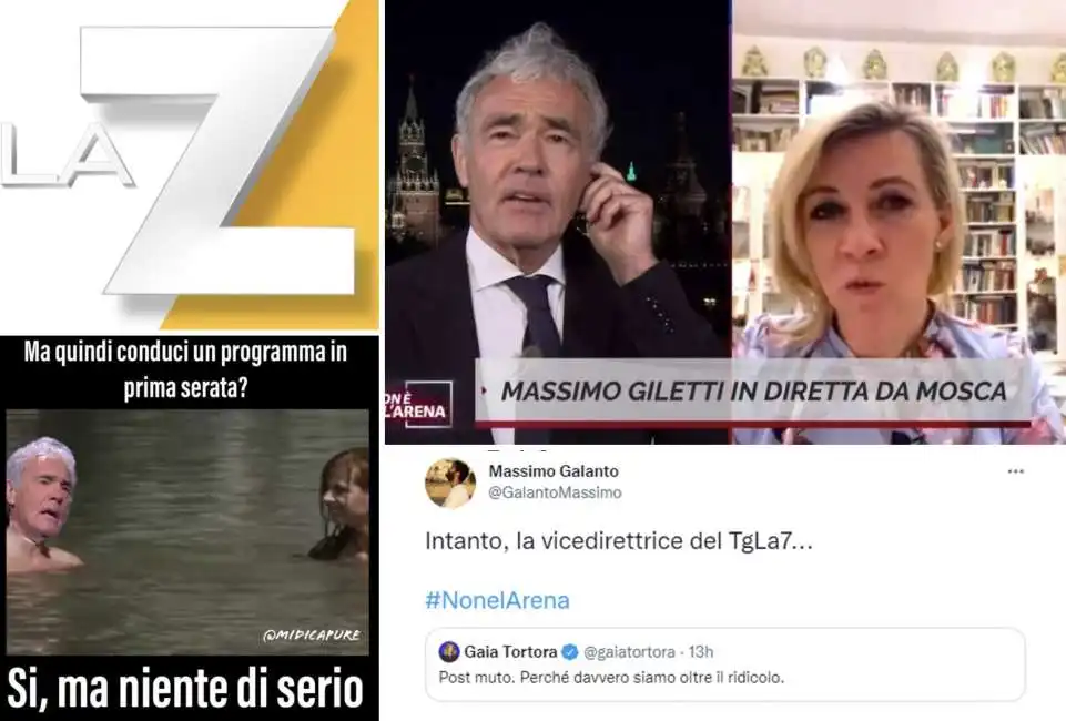 massimo giletti tweet rusisa non e larena maria zakharova