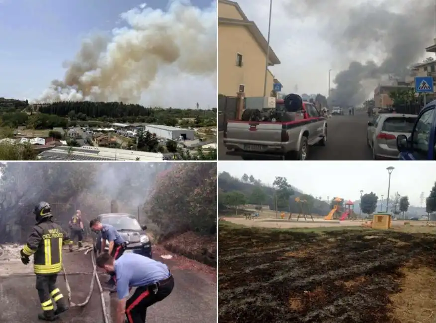 maxi incendio via aurelia roma 