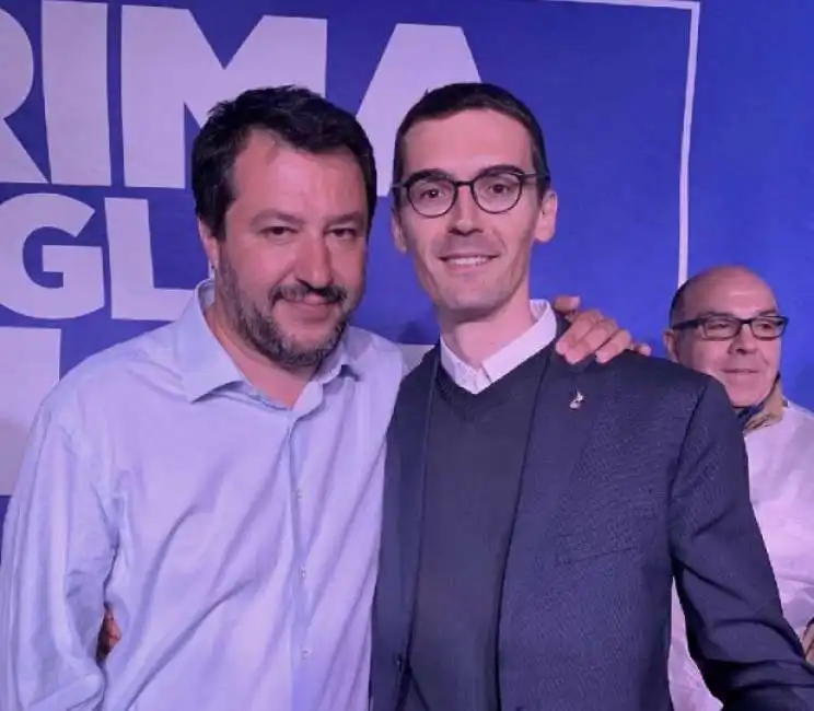 paolo lanfranco con matteo salvini