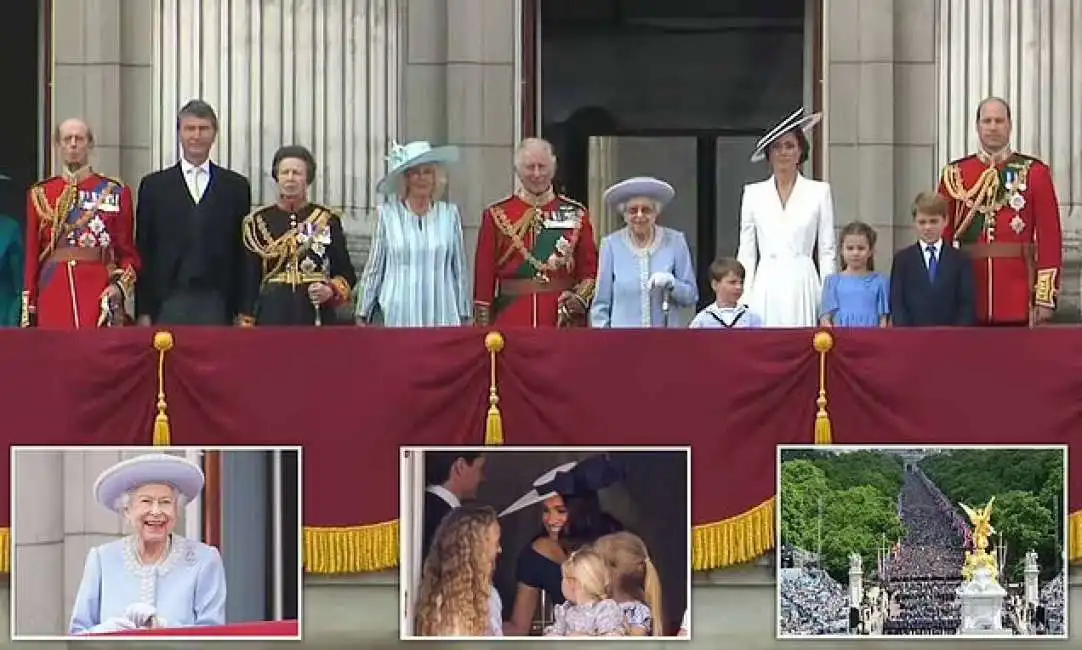 regina al balcone elisabetta ii giubileo di platino buckingham palace londra