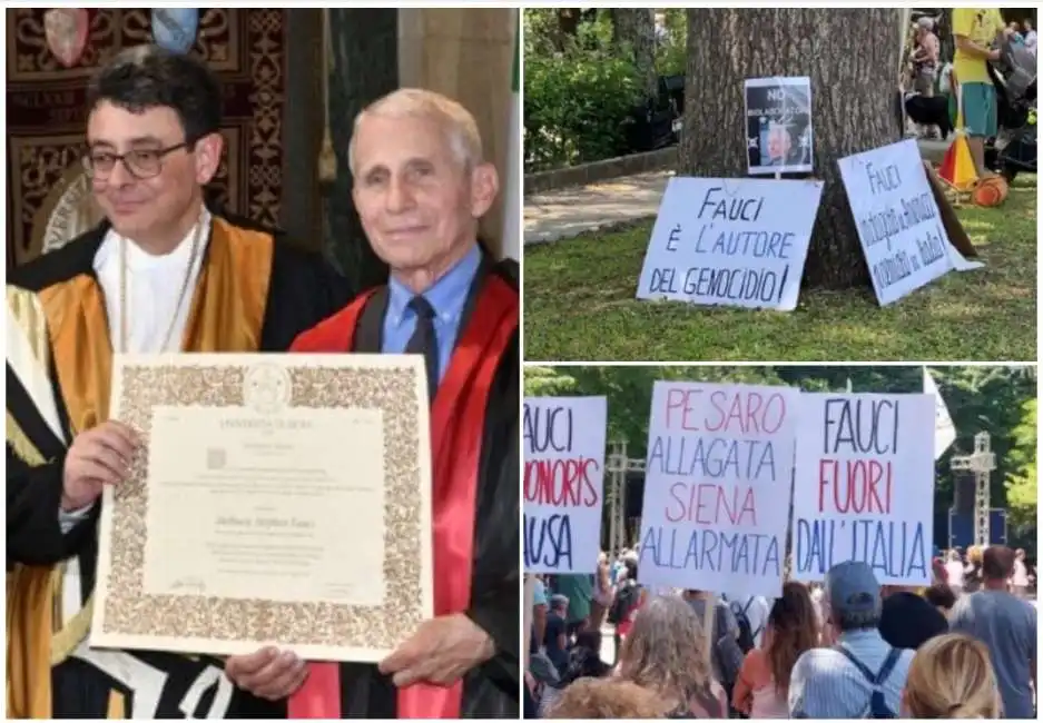 anthony fauci laurea honoris causa siena