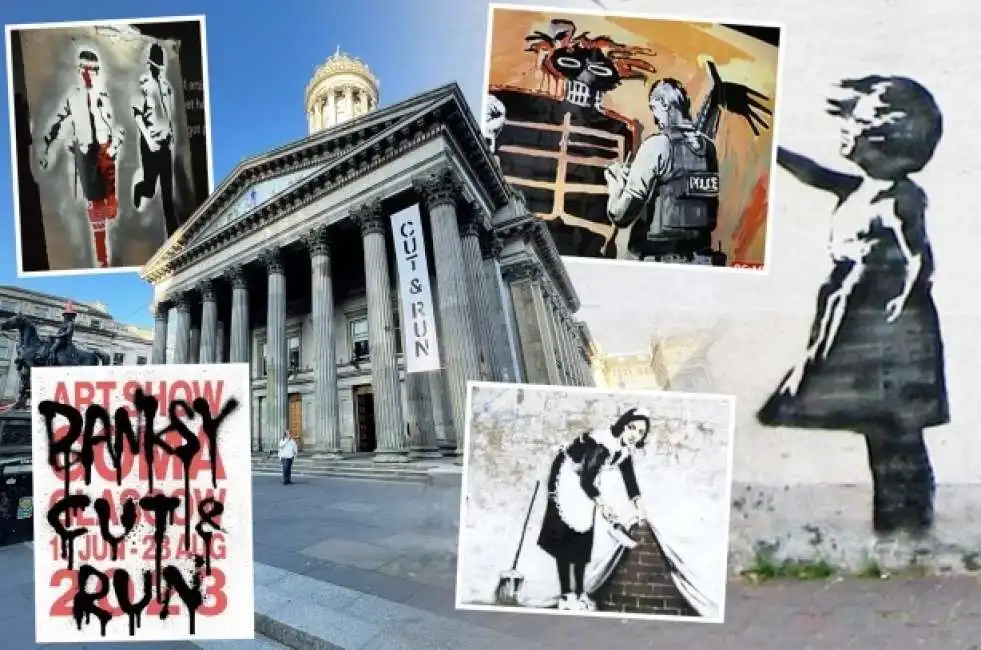 banksy al goma di glasgow