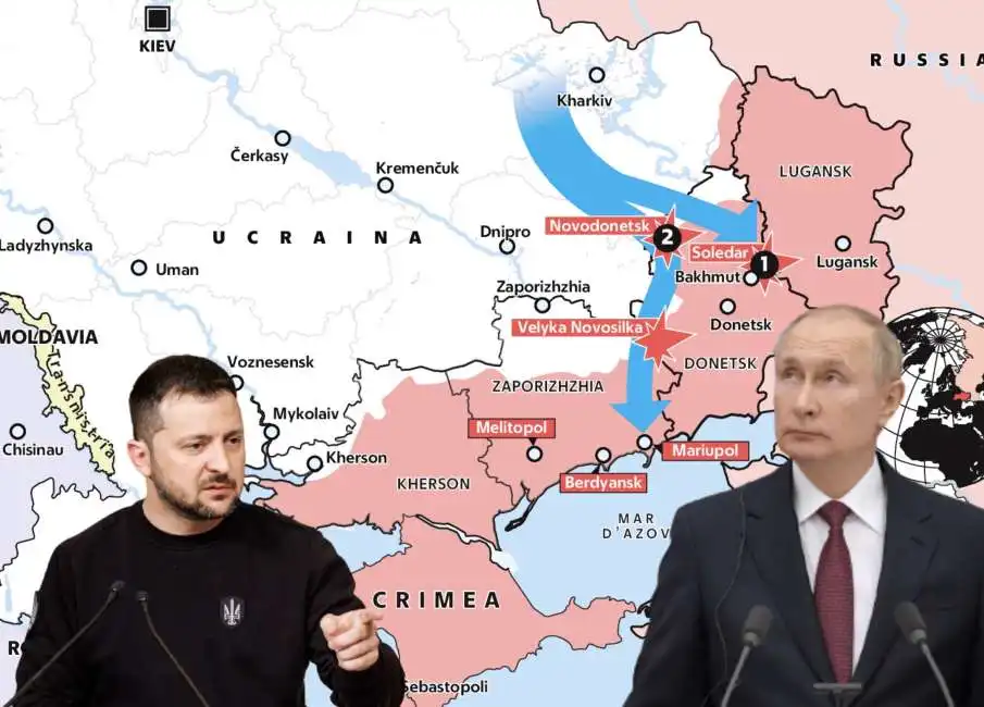 controffensiva guerra in ucraina voloydmyr zelensky vladimir putin 