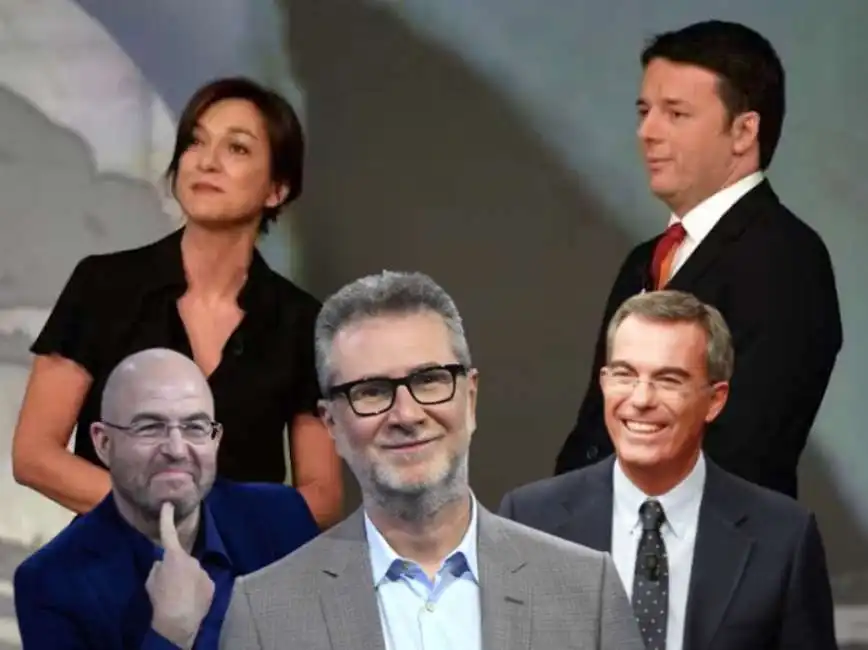 daria bignardi matteo renzi giovanni floris massimo gramellini 