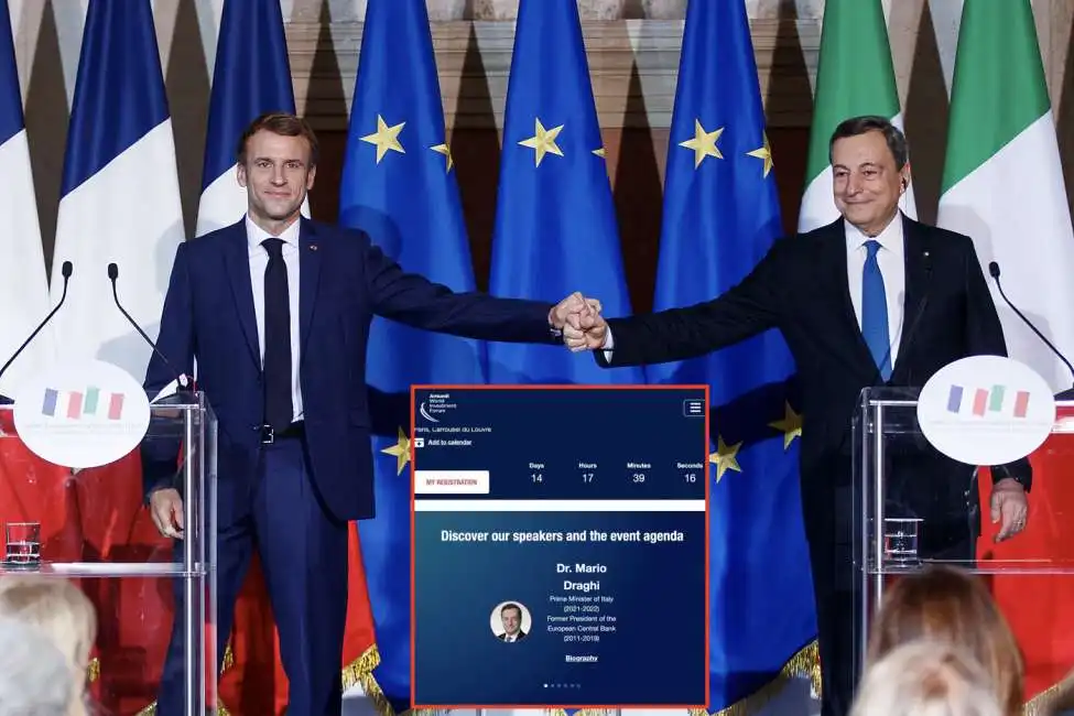 emmanuel macron mario draghi amundi 