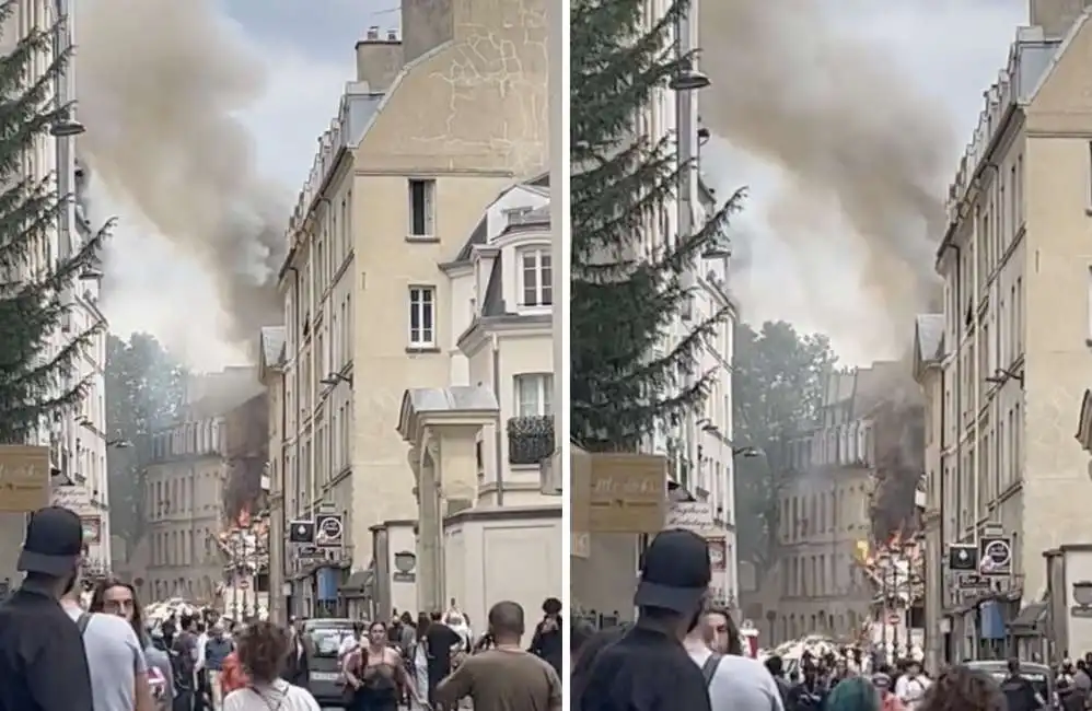 esplosione in un palazzo in centro a parigi 